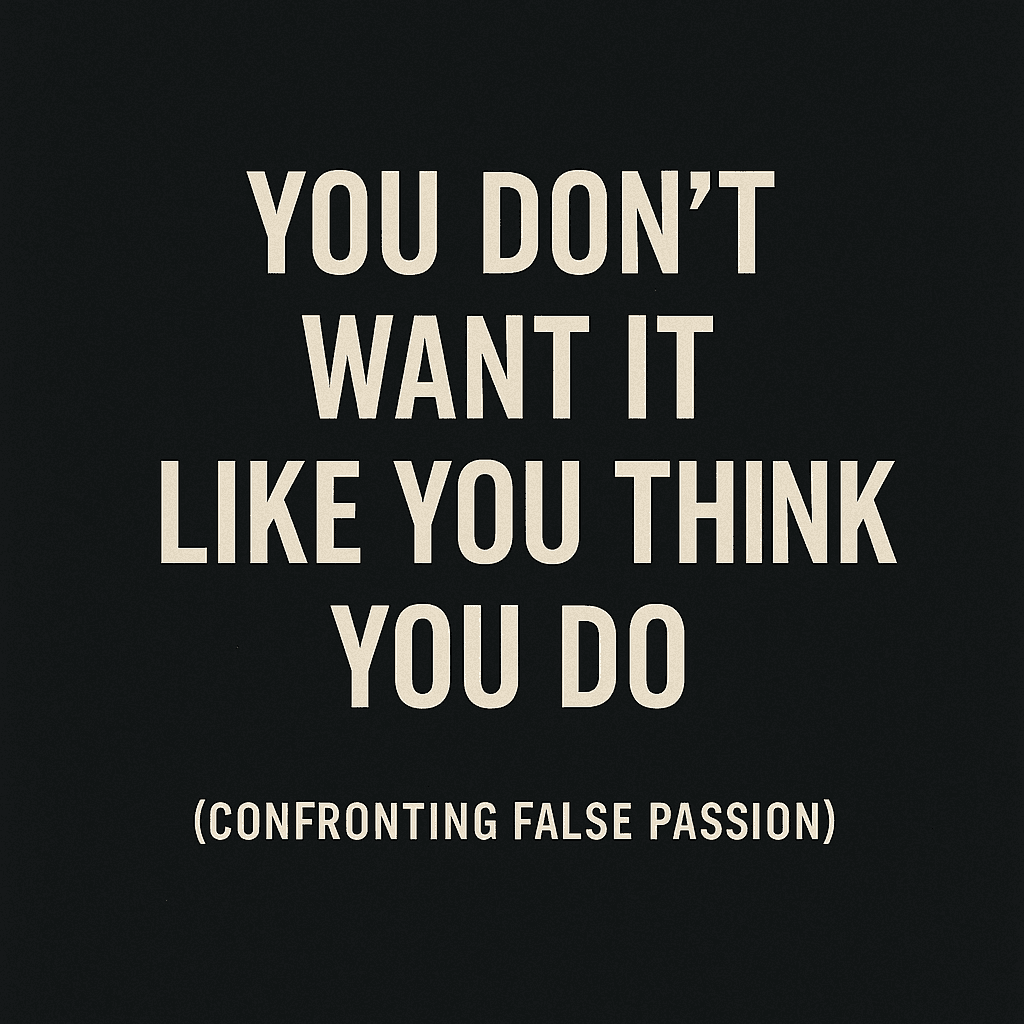 When you don’t want it like you think you do