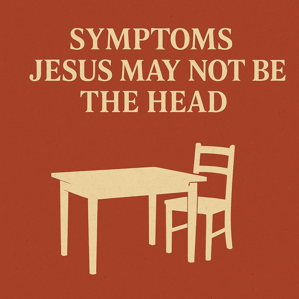 Symptoms that Jesus May Not Be the Head at Your Table of Trust